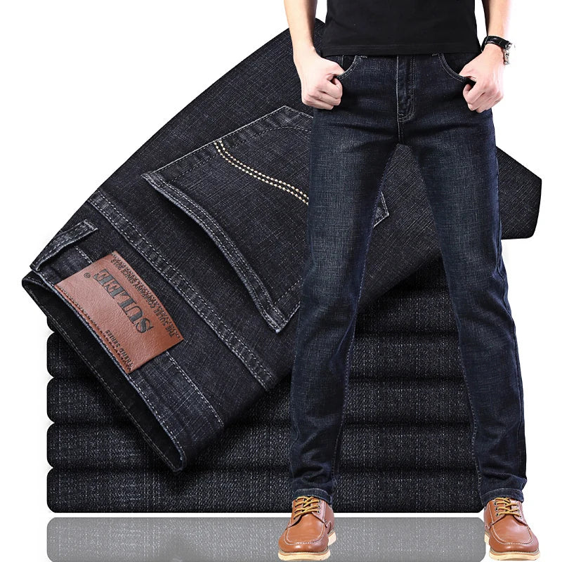 Slim Fit Jeans - Business Casual, High Quality Denim Pants