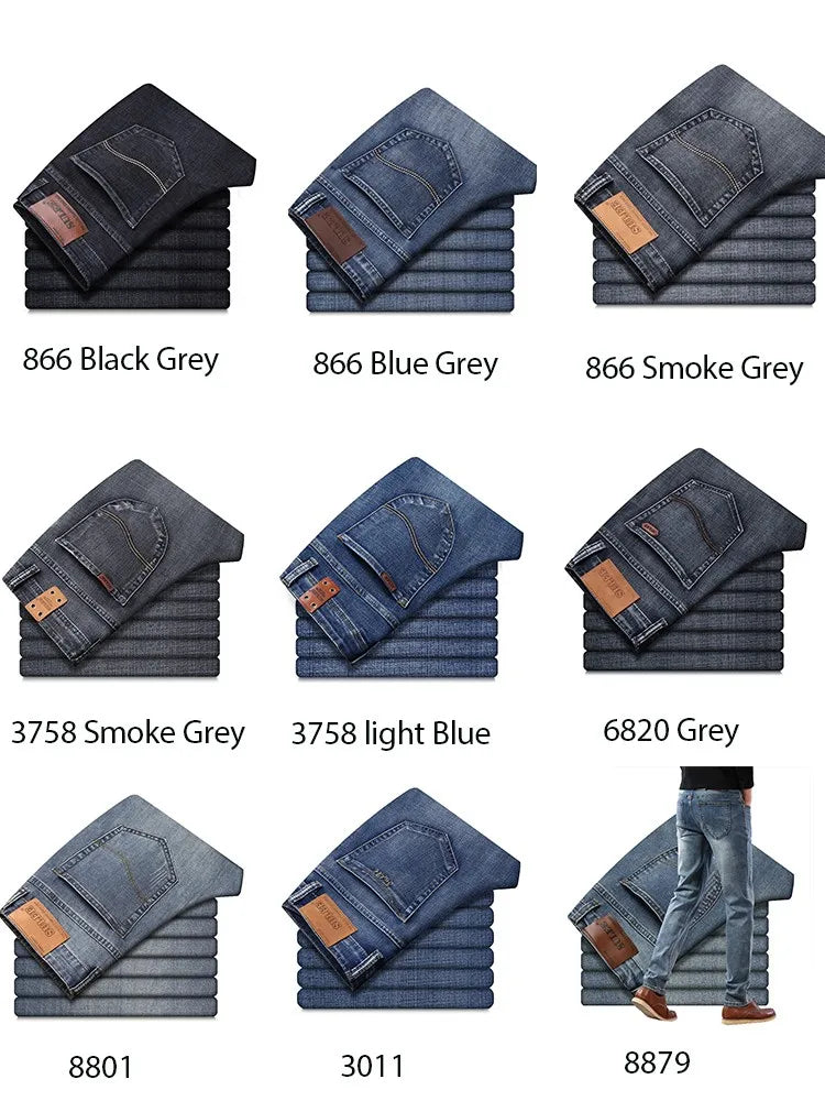 Slim Fit Jeans - Business Casual, High Quality Denim Pants