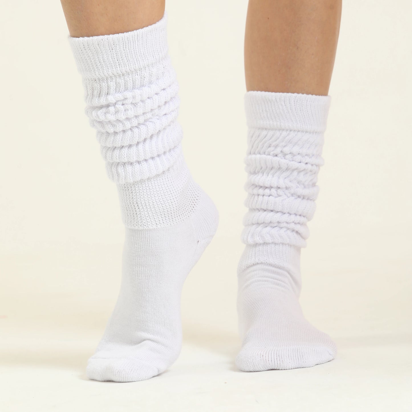 Slouchy Scrunch Cotton Slouch Socks 3 Pairs Shoe Size 5 to 10