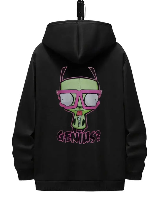 men's hooded sweatshirts, y2k style printed street sweatshirts