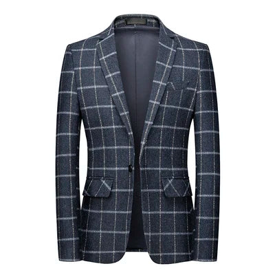 Blazer Cotton Slim Male Jacket Blazer S-6XL