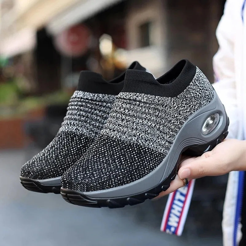 Running Training Sneakers  Slip On Walking Sock Shoes