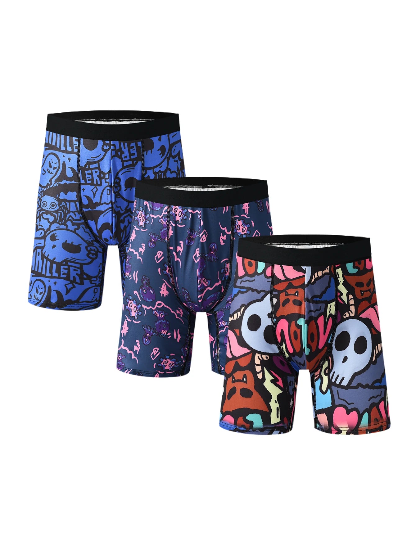 Pop-up Boxer Briefs Comfortable Mid-Length Boys' Boxer Briefs