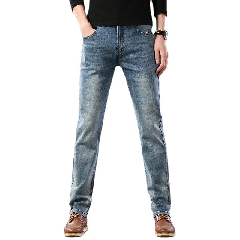 Slim Fit Jeans - Business Casual, High Quality Denim Pants