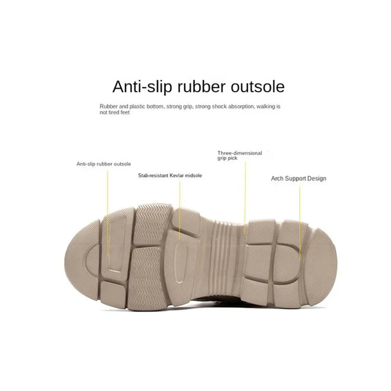 Protective Footwear Puncture Proof Male Work Shoes