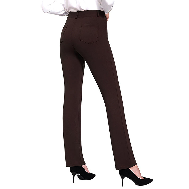 High Waist Wide Leg Pants  Flared Trousers with Pockets