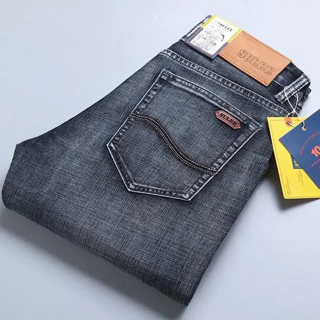 Slim Fit Jeans - Business Casual, High Quality Denim Pants