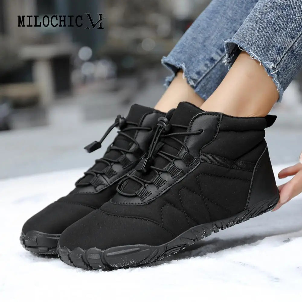 Women Men Barefoot Shoes Waterproof Warm Lined