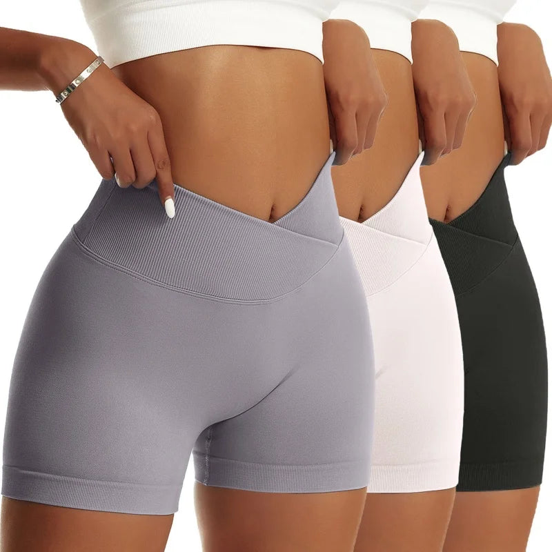 3 Pieces Women Solid Peach Hip Sports