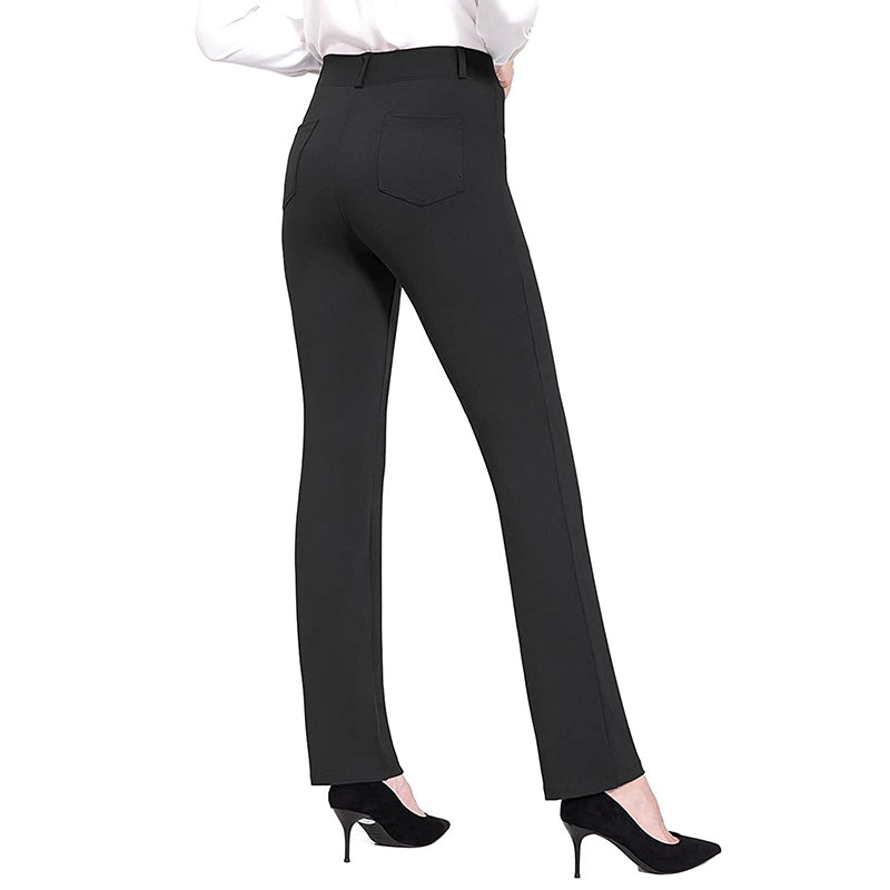 High Waist Wide Leg Pants  Flared Trousers with Pockets