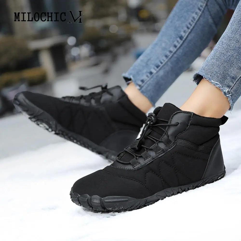 Women Men Barefoot Shoes Waterproof Warm Lined