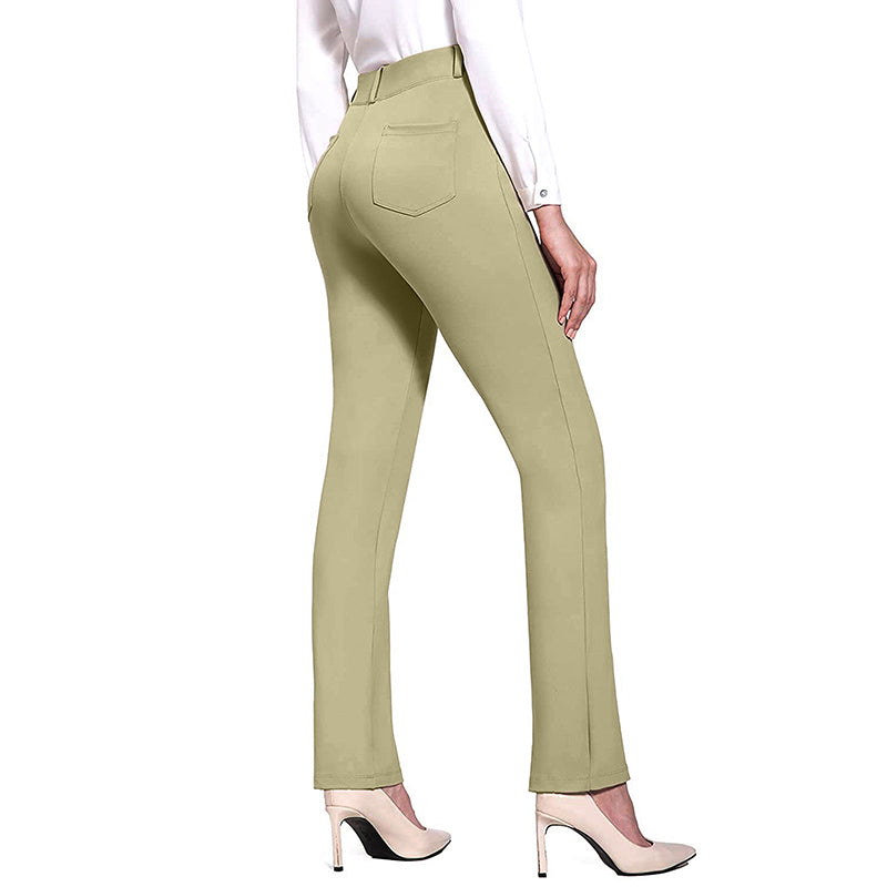 High Waist Wide Leg Pants  Flared Trousers with Pockets