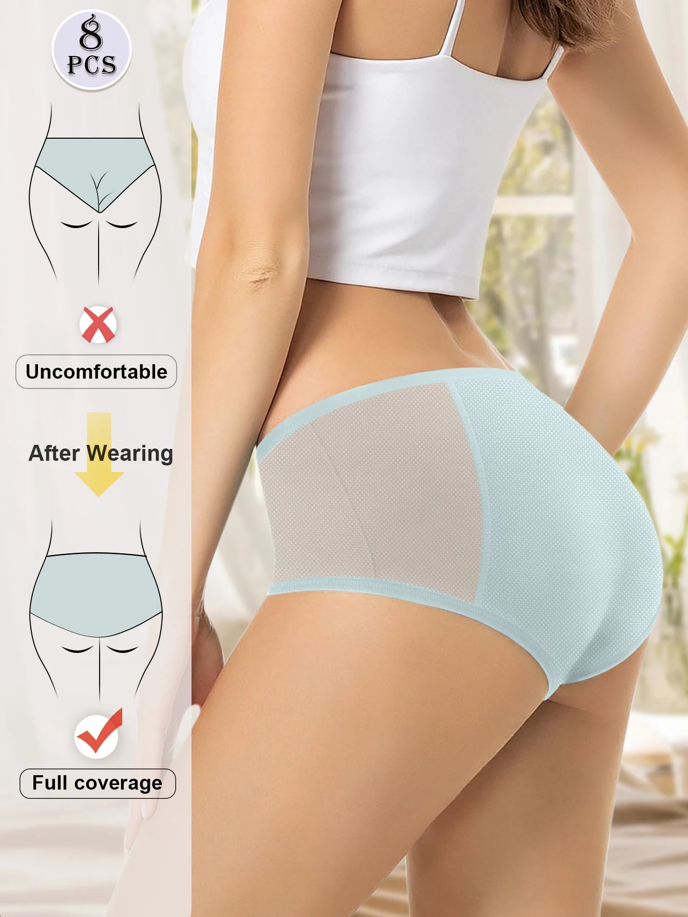 Menstrual Period Leak-Proof Panty Teens Girls 4 Pack