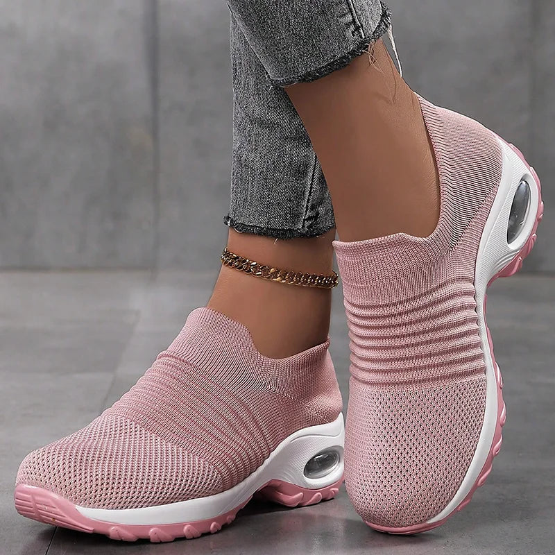 Running Training Sneakers  Slip On Walking Sock Shoes