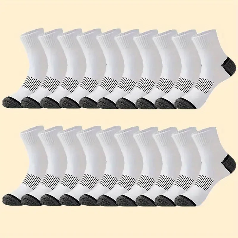 20 pairs of long socks mid-tube socks