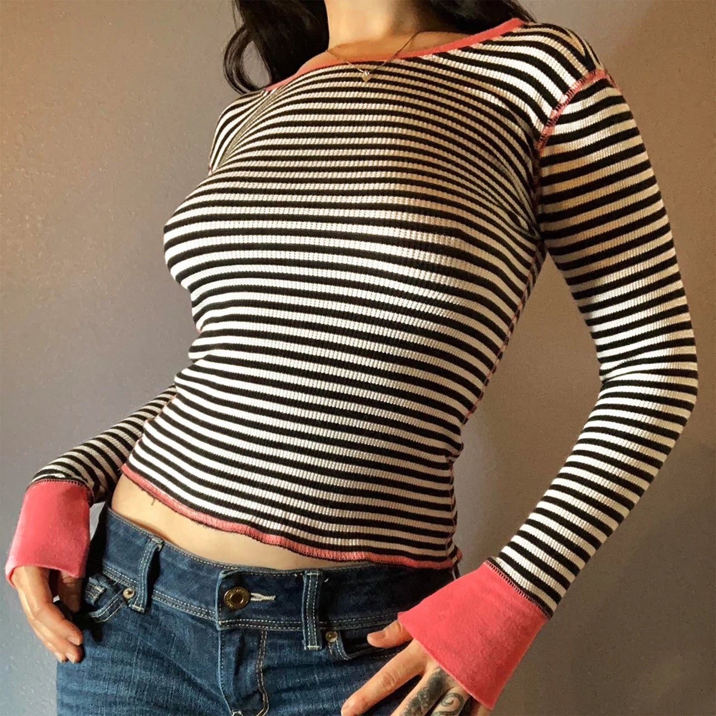 Sweatshirts Fashion Long Sleeve Shirt Basic Tops