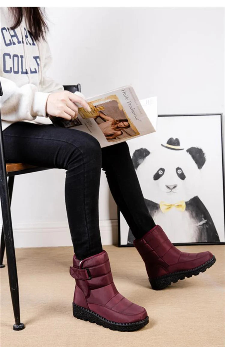 Women Non Slip Waterproof Winter Snow Boots