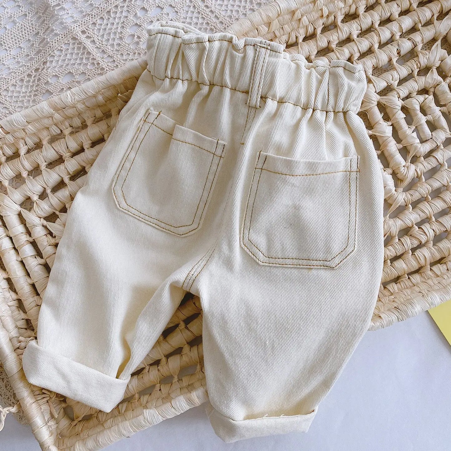 Solid Color Jeans 0-3 Years Old Baby