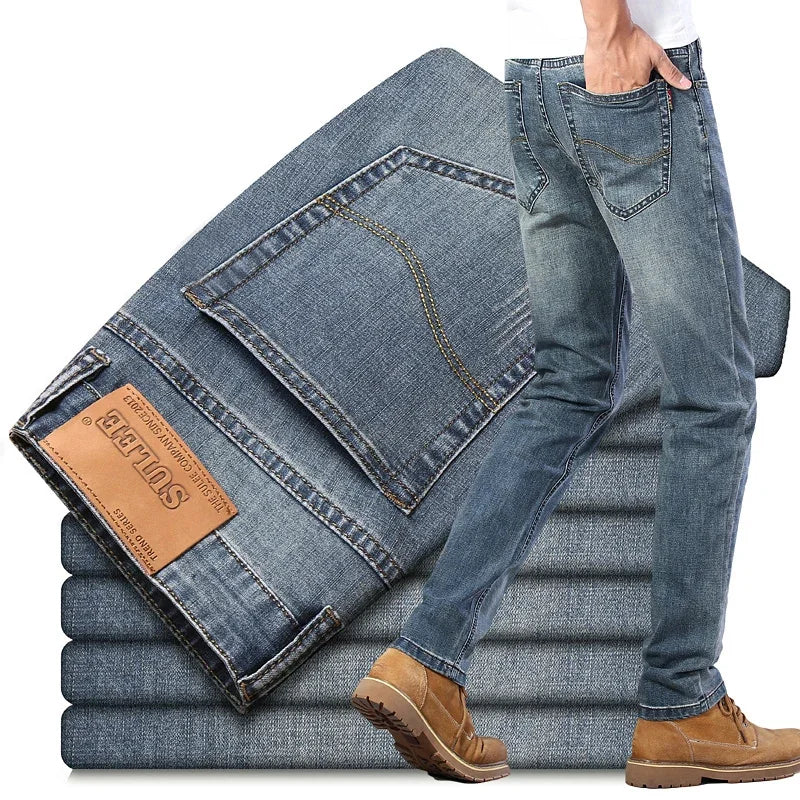 Slim Fit Jeans - Business Casual, High Quality Denim Pants