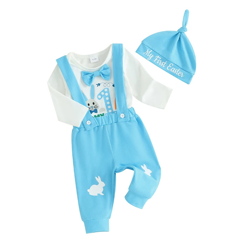 Outfit Short Sleeve Print Romper Set for Infants and Toddlers