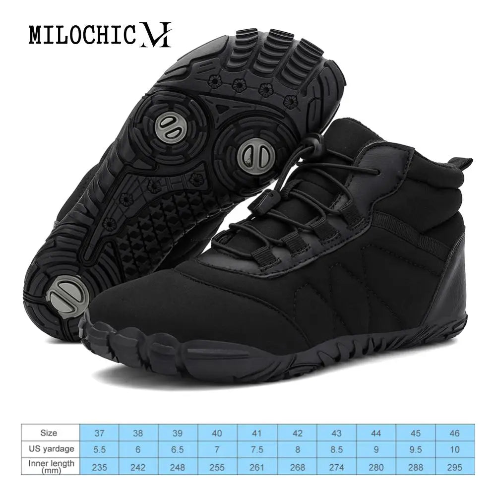 Women Men Barefoot Shoes Waterproof Warm Lined