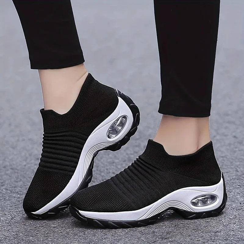 Running Training Sneakers  Slip On Walking Sock Shoes