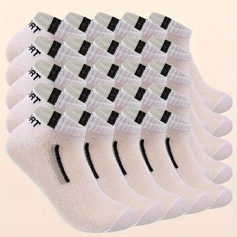 25 Pairs of boat socks e breathable casual sports socks