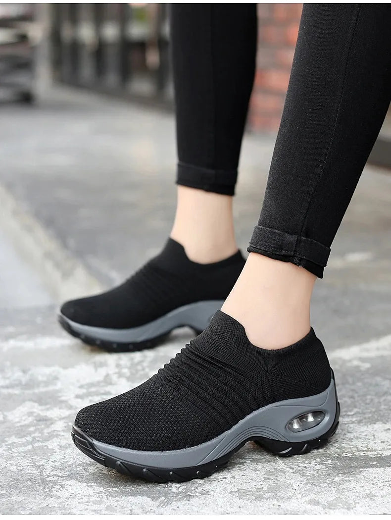 Running Training Sneakers  Slip On Walking Sock Shoes