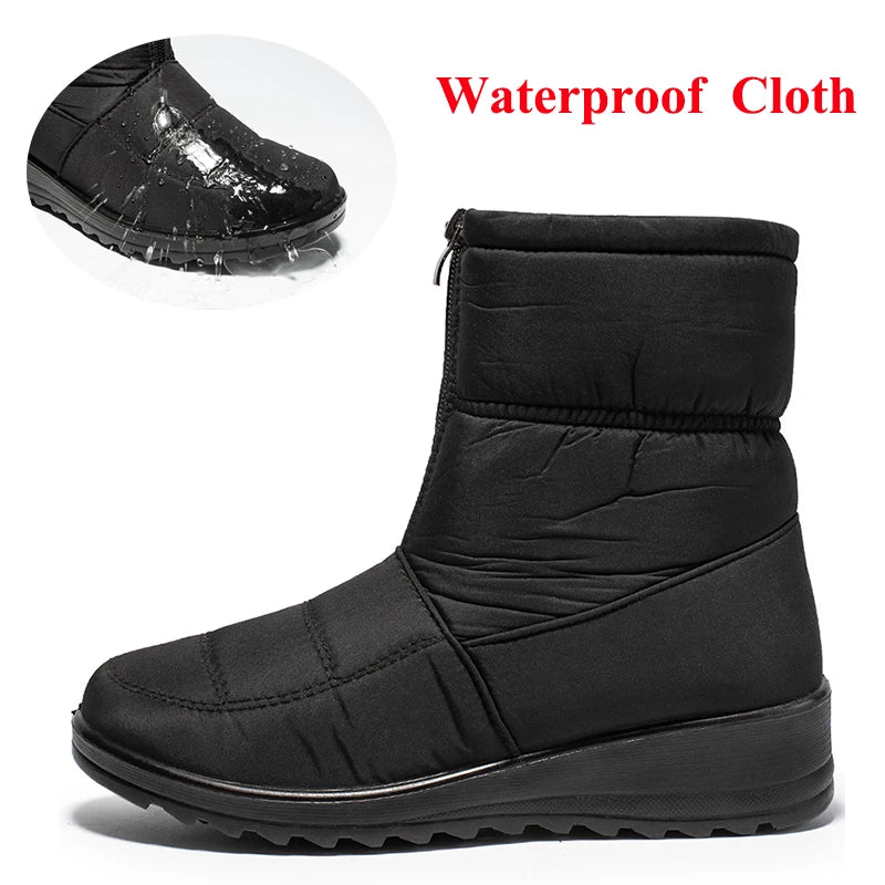 Women Non Slip Waterproof Winter Snow Boots