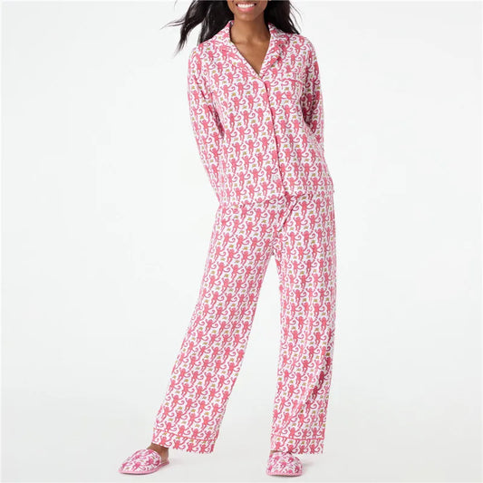 Roller Rabbit Monkey Pajamas  Pjs Long Sleeve Pajamas Set 2 Piece