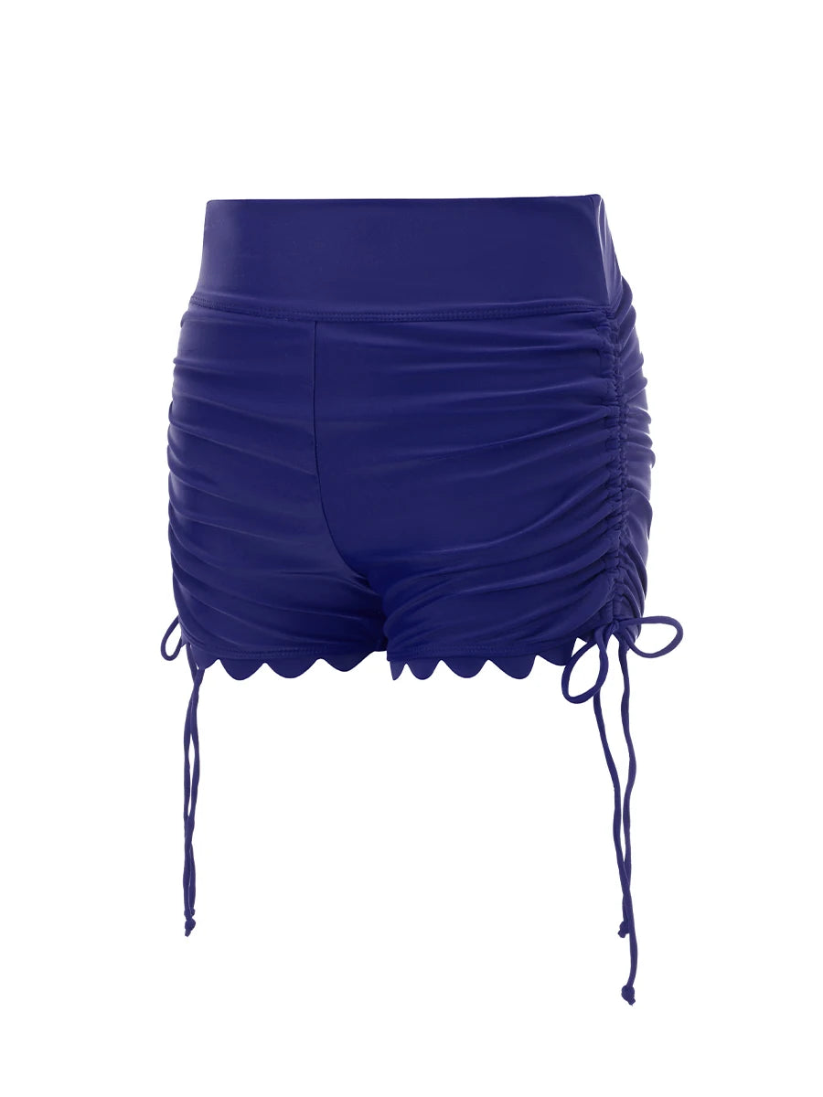 Swim Shorts High Waist Drawstring Bathing Surfing Bottoms