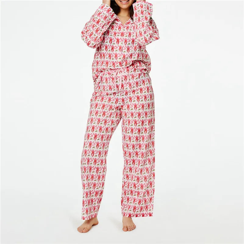 Roller Rabbit Monkey Pajamas  Pjs Long Sleeve Pajamas Set 2 Piece