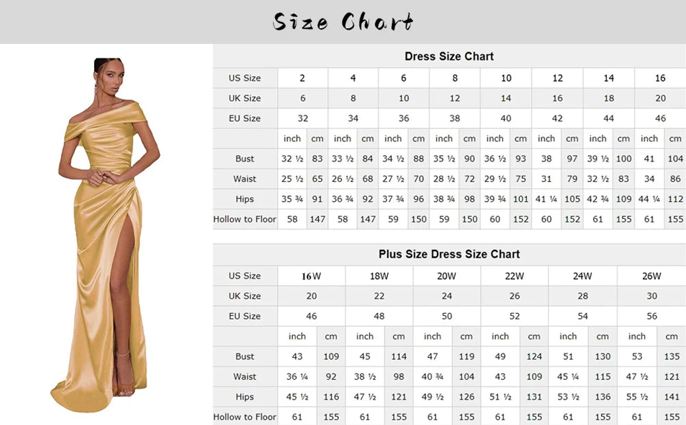 Champagne Satin Evening Dresses Women Off Shoulder Sexy High Split Ruched Bust Waist Pleat Prom Formal Party Gown Robe De Soiree